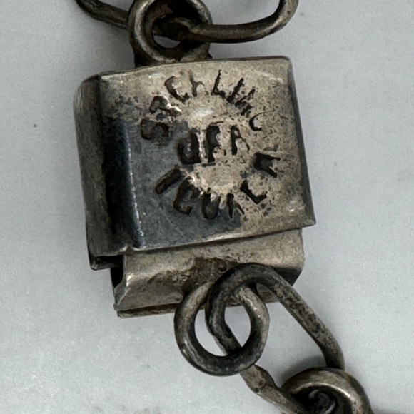 RARE (Entire Full Set) 1960s Taxco Sterling Silver and Blue Glass Jewelry Marked - Picture 15 of 15